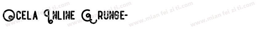 Ocela Inline Grunge字体转换